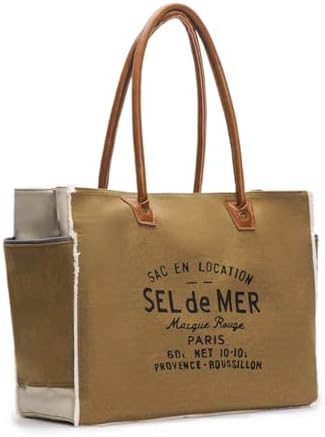 Amazon.com: Myra Bag Sel De Mer Canvas Purses for Women - At Ease